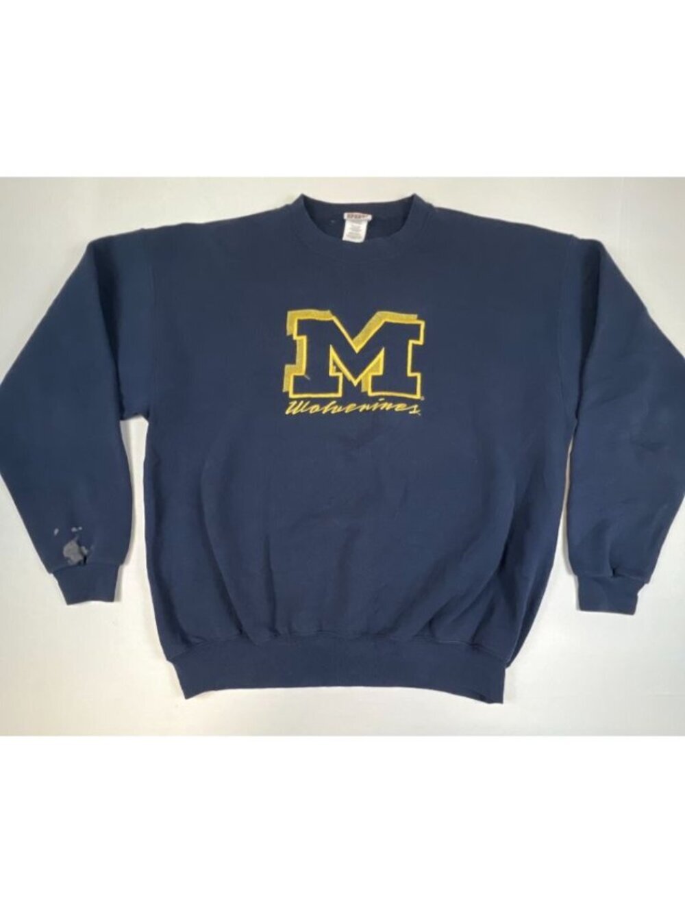 Vintage Simply For Sports Men Size XL Blue Michigan Wolverines Sweatshirt USA